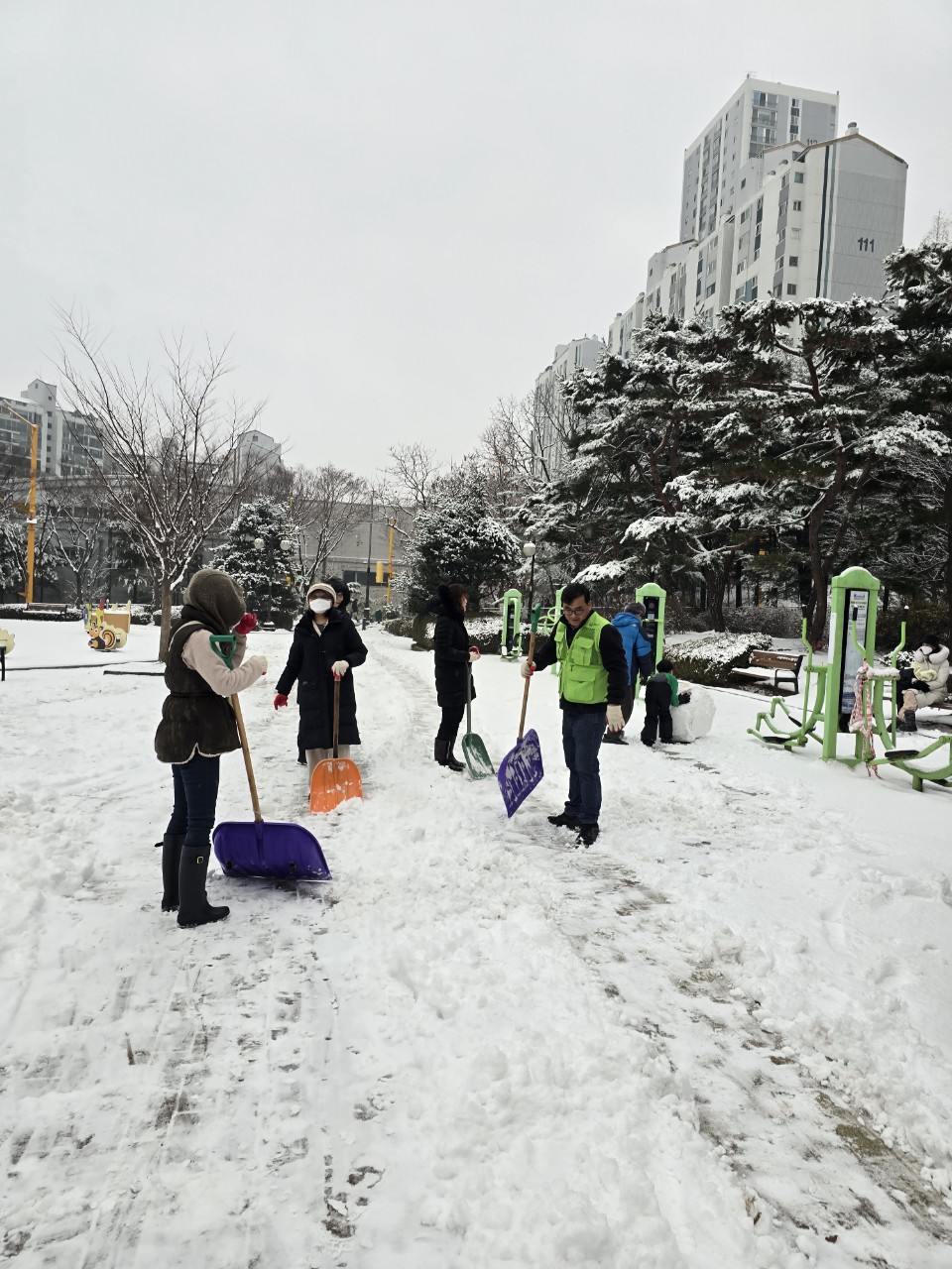 수내2동 제설작업
